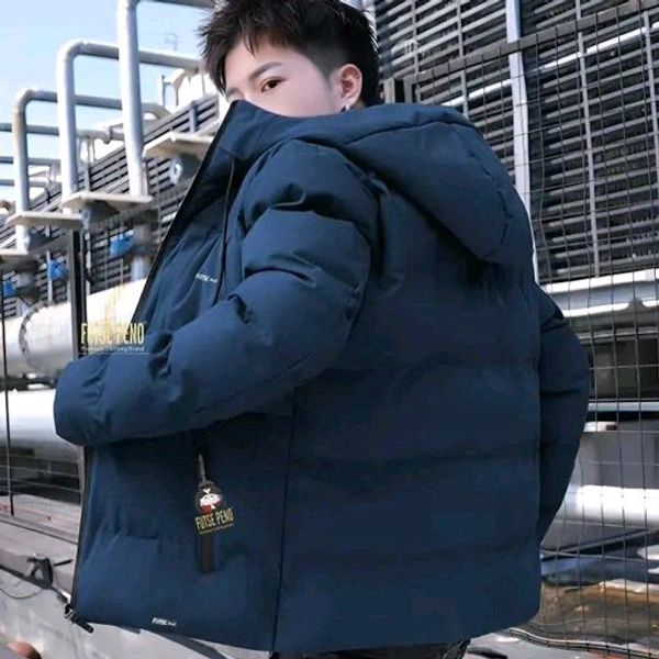 BOMBER JACKET - Navy Blue, L