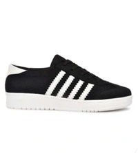 Men Lace-Up Sneakers With Faux Leather Upper - 6, Black