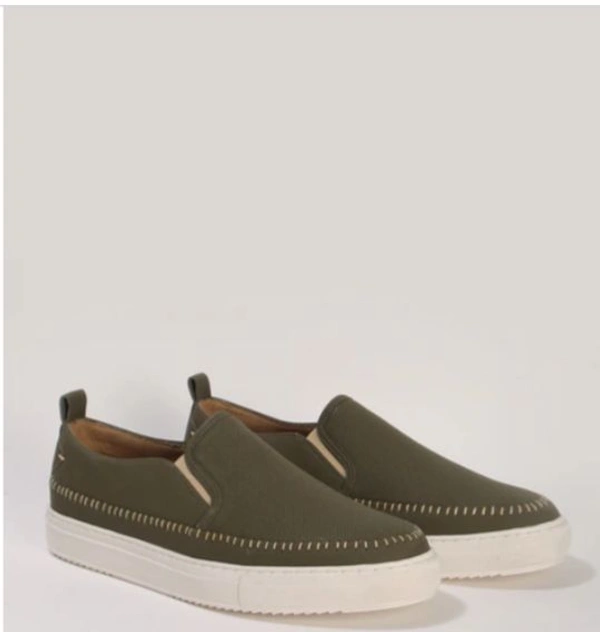 Slip On Casual Shoes  - Olive green, 7