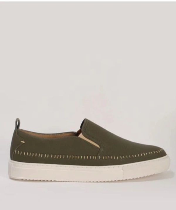 Slip On Casual Shoes  - Olive green, 7
