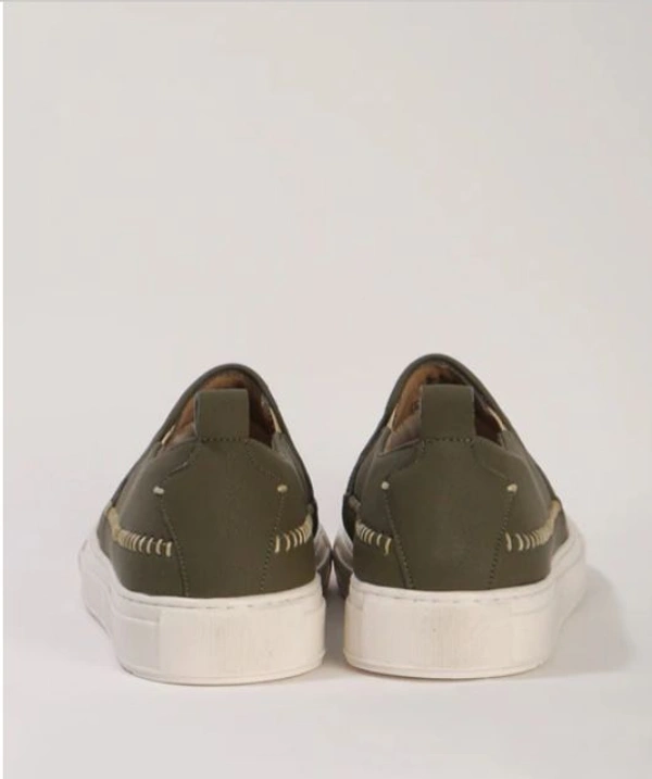 Slip On Casual Shoes  - Olive green, 7
