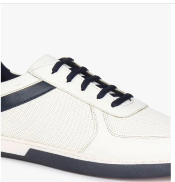 Low Top Lace-Up Shoes  - White, 6