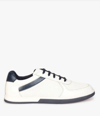 Low Top Lace-Up Shoes  - White, 6