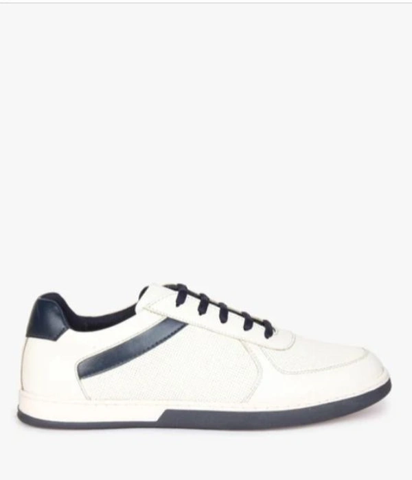 Low Top Lace-Up Shoes  - White, 6