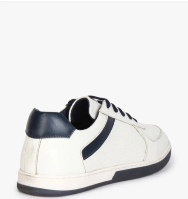 Low Top Lace-Up Shoes  - White, 6