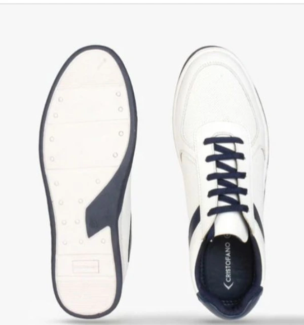 Low Top Lace-Up Shoes  - White, 6