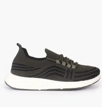 Men Low Top Lace- Up Shoes  - Black, 7