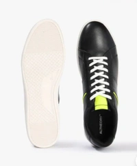 Low Top Lace-Up Sneakers  - Black, 9