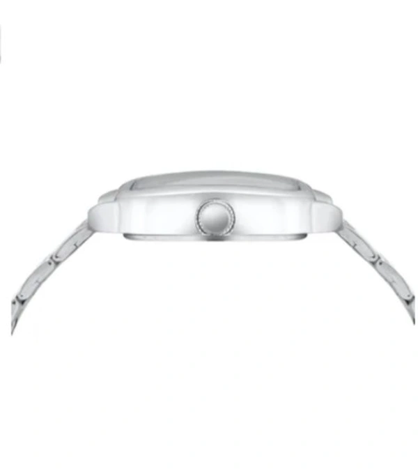 Men Analogue Watch With Deployant Clasp - Silver, OS