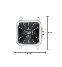 Men Analogue Watch With Deployant Clasp - Silver, OS