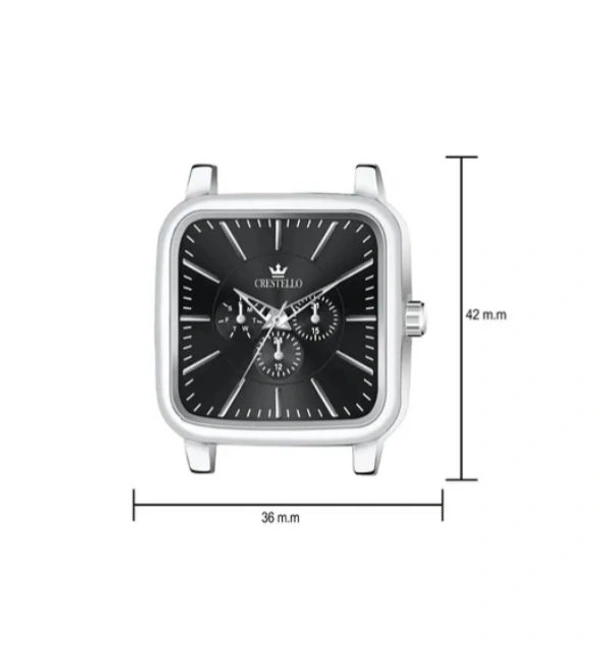 Men Analogue Watch With Deployant Clasp - Silver, OS