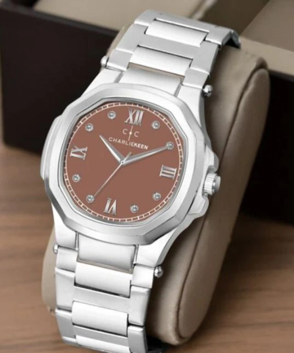 CHARLIEKEEN CC-GSQ00020-BROWN-CH Analogue Watch with Deployant Clasp - Brown, OS