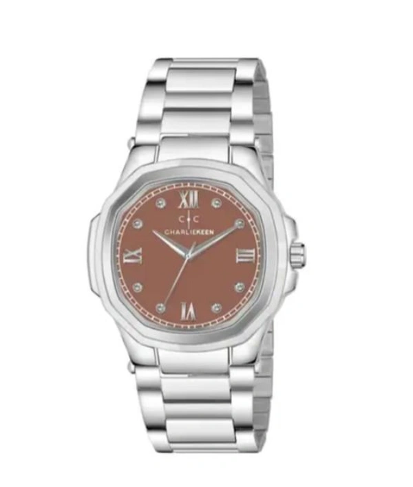 CHARLIEKEEN CC-GSQ00020-BROWN-CH Analogue Watch with Deployant Clasp - Brown, OS