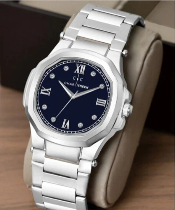 CHARLIEKEEN CC-GSQ020-BLU-CH Men Round-Dial Analogue Watch - Navy Blue, OS