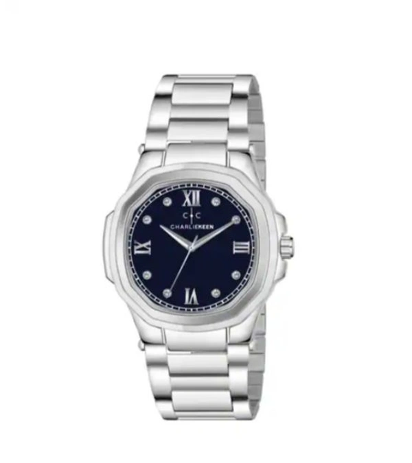 CHARLIEKEEN CC-GSQ020-BLU-CH Men Round-Dial Analogue Watch - Navy Blue, OS