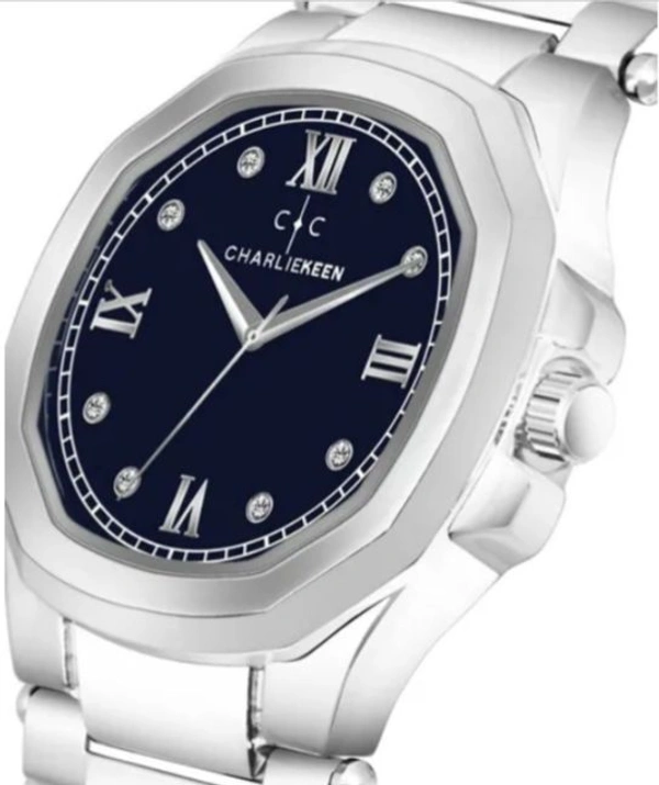 CHARLIEKEEN CC-GSQ020-BLU-CH Men Round-Dial Analogue Watch - Navy Blue, OS