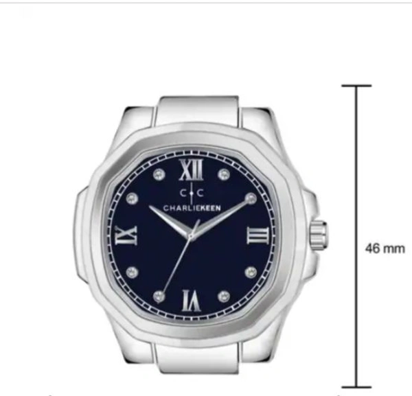 CHARLIEKEEN CC-GSQ020-BLU-CH Men Round-Dial Analogue Watch - Navy Blue, OS