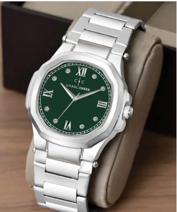 CHARLIEKEENCC-GSQ020-GRN-CH Men Round-Dial Analogue Watch - Cyprus, OS