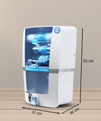 Advance Plus 12L RO+UV+UF+TDS Water Purifier for Home (White, Blue)