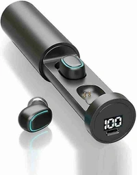 N21 TWS Earbuds with Magnetic Design and Shocking Audio Visual Automatic Pairing and Long Battery Life Color:  Black 