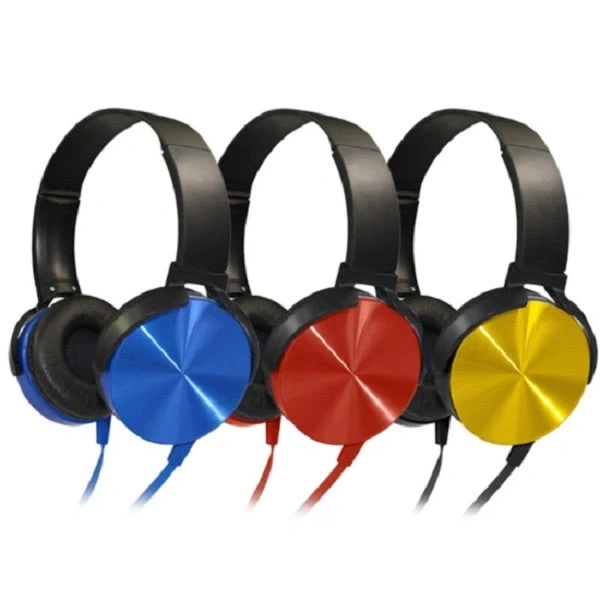 LEZZIE Extra bass Bluetooth Headset with Deep bass Wired Headset (Blue, On the Ear)