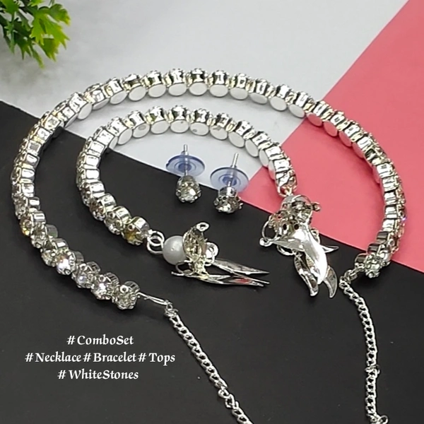 Luxury Rondo  Necklace1 tops2 bracelet1 free size American styling Minimum only online Payment Accept  - Peach Schnapps