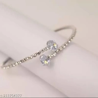 American Styling Kada  AD FREE SIZE FULL STONE BRACELET 101SKU : AD KADA ROSE 6pice  - Gold