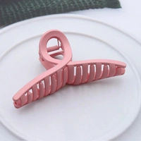 505 Naievear Hair Claw Clip Solid Color Elegant Acrylic Clamp Non-slip Styling - 6 mixed colors, Large