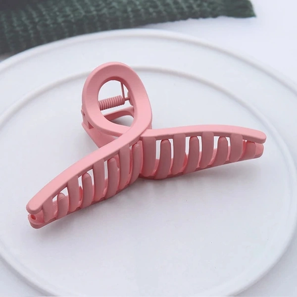 505 Naievear Hair Claw Clip Solid Color Elegant Acrylic Clamp Non-slip Styling - 6 mixed colors, Large