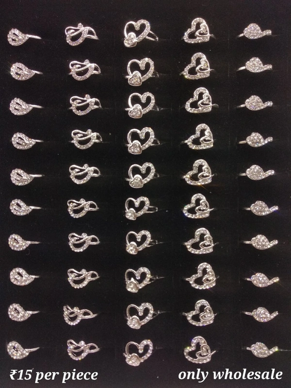 0001 Finger ring stylish ₹15 per piece only wholesale in box 50piece