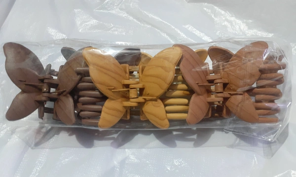 0002 Butterfly Hair Clip Hair Claw Crab Barrettes Solid Sweet Simple Hair Clamps For Women Girls Hair Claw Clips Toddler Girl Hair Accessories - 2،5