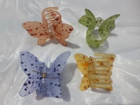 0002 Butterfly Hair Clip Hair Claw Crab Barrettes Solid Sweet Simple Hair Clamps For Women Girls Hair Claw Clips Toddler Girl Hair Accessories - 2،5