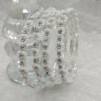 Pearl Moti BENGALS 4PCS PEARL MOTI WHITE STONE GOLDEN 2217 - Silver