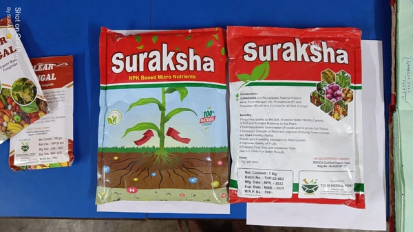 SURAKSHA (NPK based mix micronutrients Fartilizer) - Green, 1 Kg