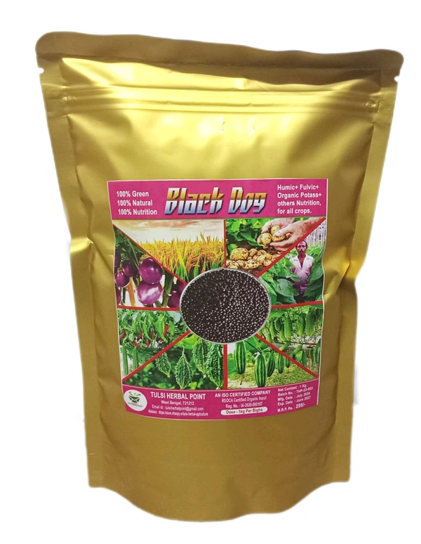 Black Dog (shiny ball) - Black, 1kg