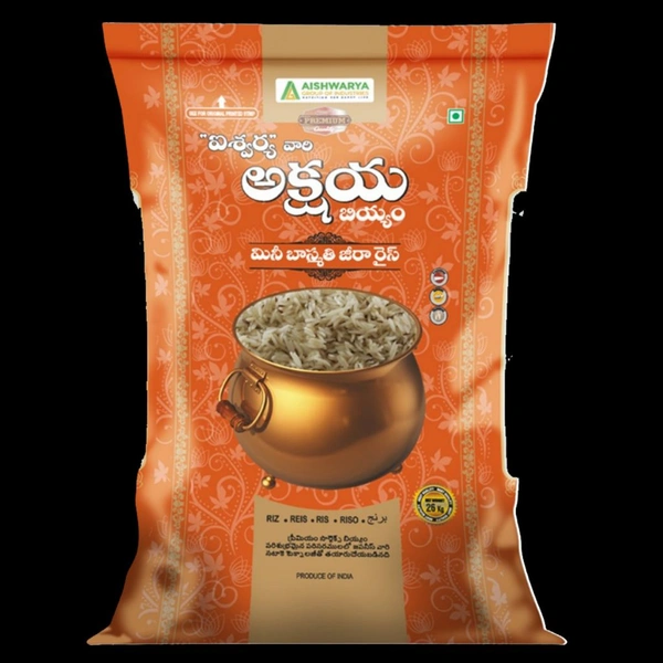 Aishwarya  AKSHAYA MINI BASMATI JEERA RICE  - 26 Kgs