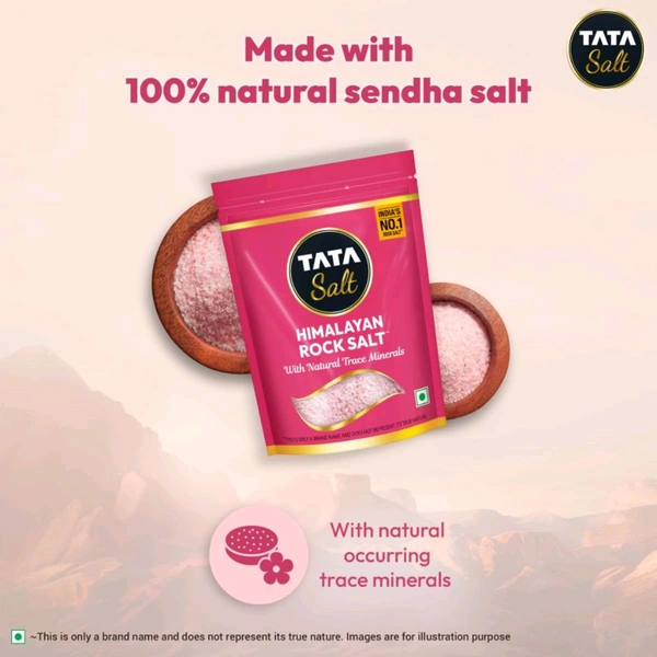 TATA Himalayan Rock Pink Salt, 1kg Pouch - 1Kg