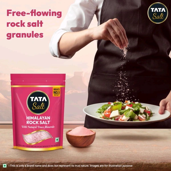 TATA Himalayan Rock Pink Salt, 1kg Pouch - 1Kg