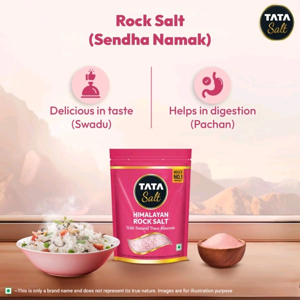 TATA Himalayan Rock Pink Salt, 1kg Pouch - 1Kg