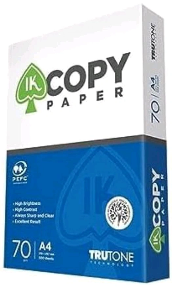 JK Copy Paper 70 Gsm Copier Paper, A4 size (500 Sheets)