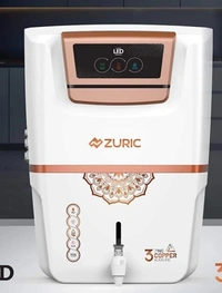 AQUA Zuric RO Water Purifier With Alkaline, Copper, Ro, Tds, Wall or Countertop Installation, 12L Storage White Home and Kitchen Use - Black
