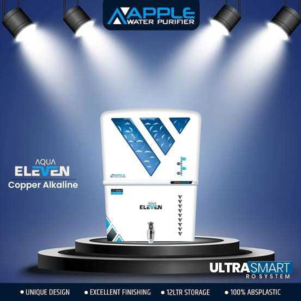 Apple Aqua Elevn Wit The Best Features Which Contains Ro + Copper For Home And Office Used - Ocean Blue