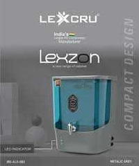 Lexzon RO Water purifiers With Alkaline + Ro + Tds Fully automatic LED indicator Capacity 15 Ltr - Aqua Grey