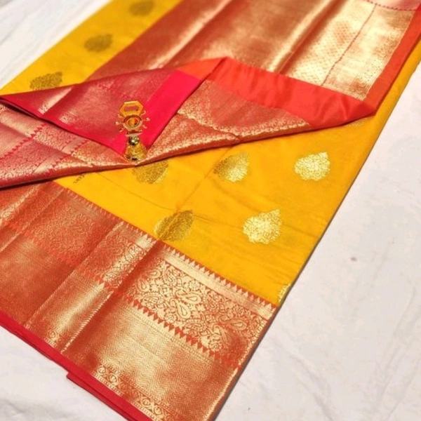 Ageyeyi Superior Sarees Kanjivaram Style Banarasi Silk Sarees - Free Size