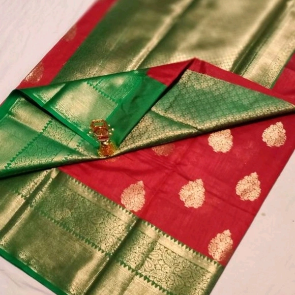 Ageyeyi Superior Sarees Kanchipuram Style Banarasi Slik Sarees - Free Size