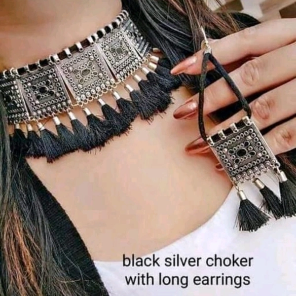 Beautiful Oxidised Jewellery Set - Free Size