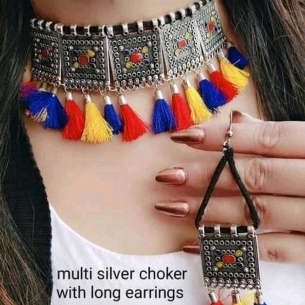 Beautiful Oxidised Jewellery Set - Free Size