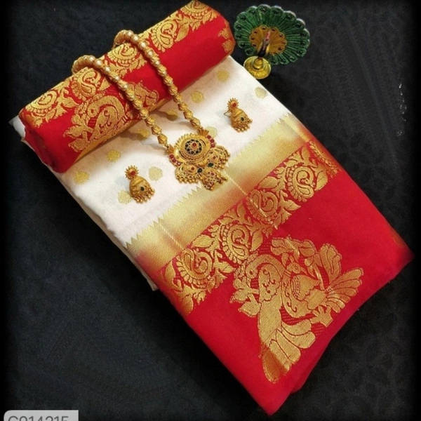 Kanjeevaram Silk Woven Work Saree - 