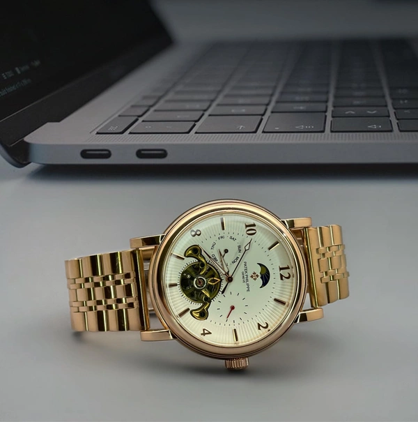 PATEK PHILIPPE Patek philippe automatic watch with open back machine hot selling model