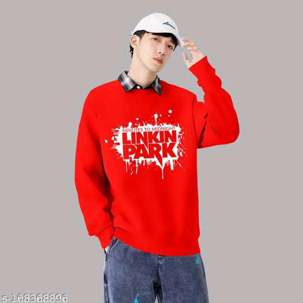 Versatile Men's T-shirt Sweatshirt | Premium Comfort & Style | Trendy Design" - Red, XL